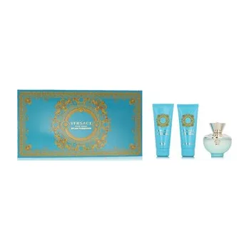 Vzorek parfému Versace Pour Femme Dylan Turquoise EDT 100 ml + SG 100 ml + BG 100 ml + kosmetická taška W