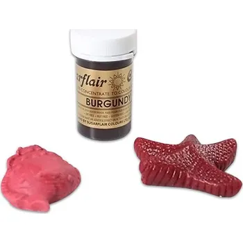 Potravinářské barvivo Gelová barva Sugarflair - Burgundy (25 g)