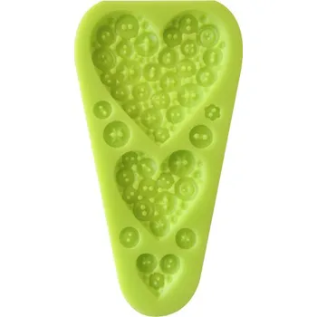 Nádoba na pečení Silikonová formička knoflíková srdíčka