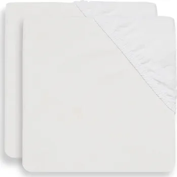 Prostěradlo Jollein Prostěradlo napínací 140x70 cm 2 ks White