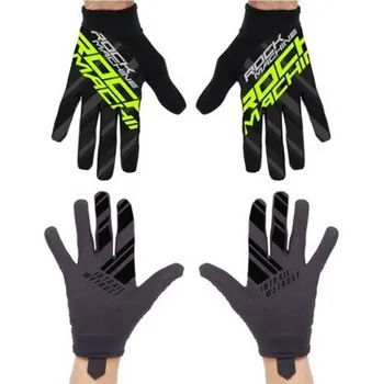 Cyklistické rukavice Rock Machine Cyklo rukavice RM Race green AD Velikost: L