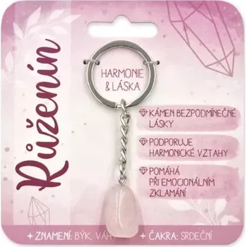 Nekupto Klíčenka s polodrahokamy Růženín