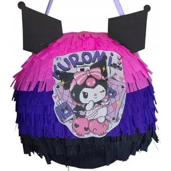 Obraz Narozeninová PINIATA KUROMI HELLO KITTY PINIATA + TYČ