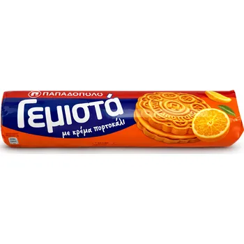 Čokoládová tyčinka PAPADOUPOULOS SUŠENKY PLNĚNÉ POMERANČOVÝM KRÉMEM - PAPADOPOULO GEMISTA - 200 g