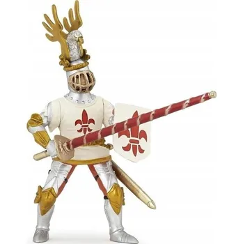 Figurka RYTÍŘ Figurka do SBÍRKY PAPO v Bílém Rouše s Liliemi HRAČKA pro Kluky