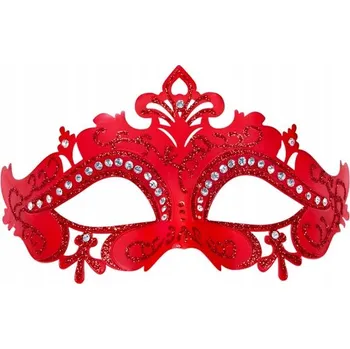 Karnevalová maska Maska na oči (benátská) Widmann plastová červená