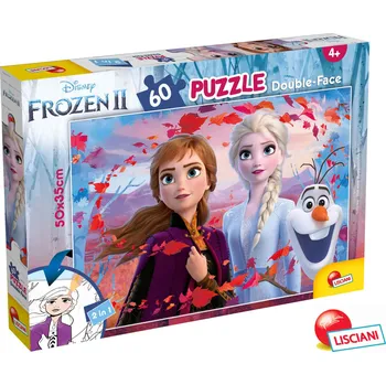 FROZEN II Puzzle 60 oboustranné 50x35 cm 2v1