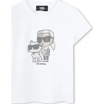 Dětské tričko Karl Lagerfeld Z30489.86.108 bílá 00X, vel. 108