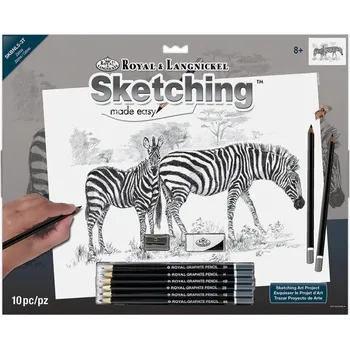 Umění Royal Langnickel Skicování - Zebry 30x40 cm