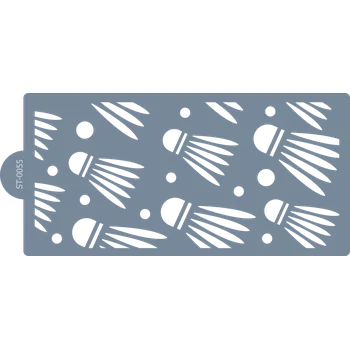 Cukrářská šablona (Stencil) Badmintonové košíčky