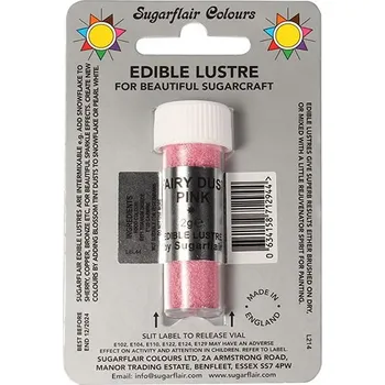 Potravinářské barvivo Jedlá prachová barva Sugarflair Fairy dust pink