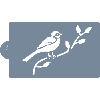 Cukrářská šablona (Stencil) Zpěv na větvičce