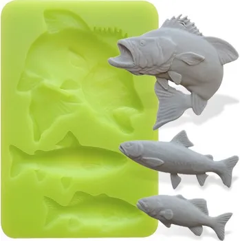 Forma na pečení Silikonová forma 3 ryby