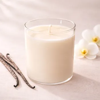 Svíčka Evička Candles Vanilka sójová svíčka ve skle 160g - ručně vyráběná Barva: Bílá