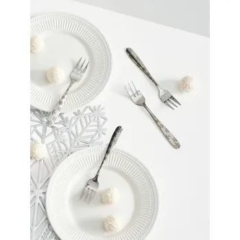 Vánoční dekorace Sinsay - Sada 4 vánočních vidlic se sněhovými vločkami - sříbrná - 421AN-SLV - 421AN-SLV-ONE-1