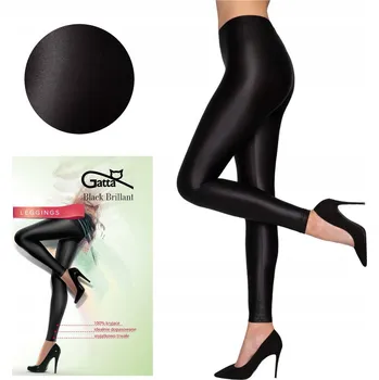 Dámské legíny Gatta dámské legíny Legíny Black Brillant klasické dlouhé velikost L