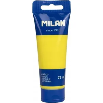 Výtvarná barva Akrylová Barva v tubě 75 Ml tropická žlutá MILAN