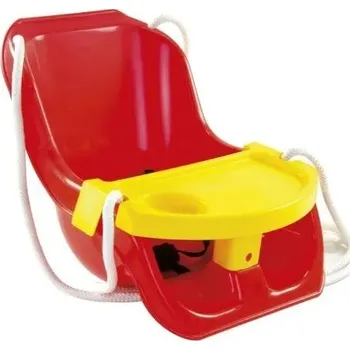 Dětská houpačka TWM Houpací křeslo 2 v 1 červeno-žluté
