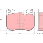 Sada brzdových destiček, kotoučová brzda LUCAS GDB309