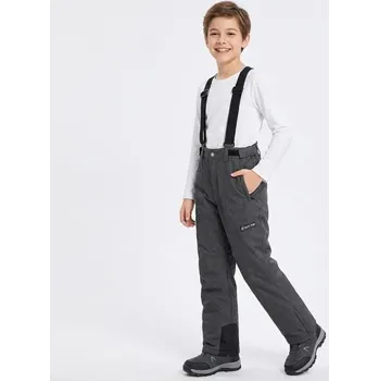 Chlapecké oblečení Šedé lyžařské kalhoty pro děti | Zimní výprodej Velikost: 146/152, Barva: Šedá