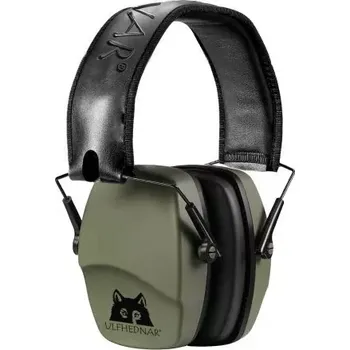 Střelecká sluchátka Ulfhednar, EarMuff, pasivní s útlumem 28 dB, zeleno černá (Střelecká sluchátka Ulfhednar, EarMuff, pasivní s útlumem 28 dB, zeleno černá)