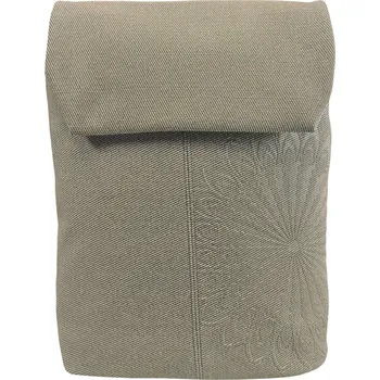 Městský batoh Hnědozelený / khaki texturovaný batoh s ornamenty Cora