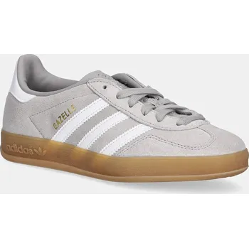 Pánské tenisky Semišové tenisky adidas Originals Gazelle Indoor JQ0176 šedá 09X, EUR 46 2/3