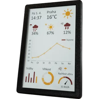 Polovodič SVERIO PaperBoard čtyřbarevný 7.5" GDEM075F52 s černým rámečkem