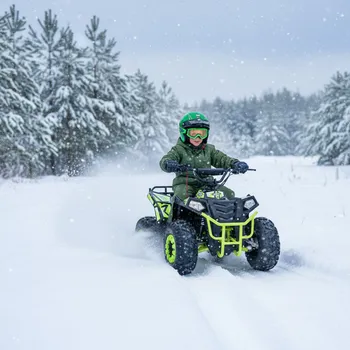 Auto-moto Leramotors Dětská elektrická čtyřkolka Leramotors by APOLLO COMMANDER 1000W - 16palcová kola - zelená