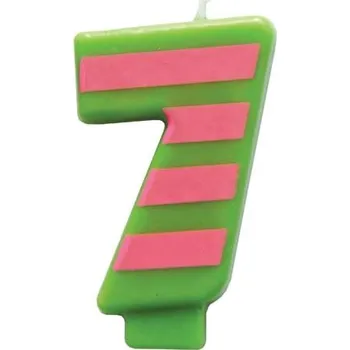 Dortová svíčka Svíčka na dort – číslo 7 (9 cm)