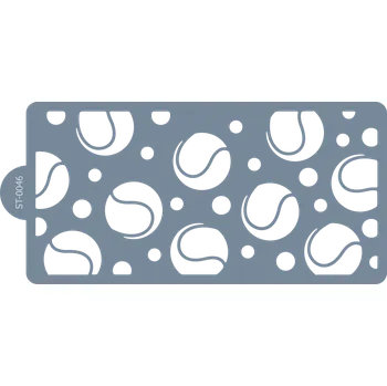 Cukrářská šablona (Stencil) Vzor tenisové míčky