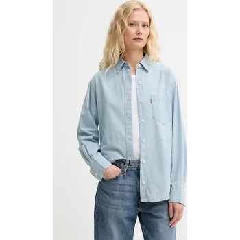 Pánská košile Bavlněná košile Levi's HARLIE NEW BF SHIRT 001HM modrá 50X, vel. M