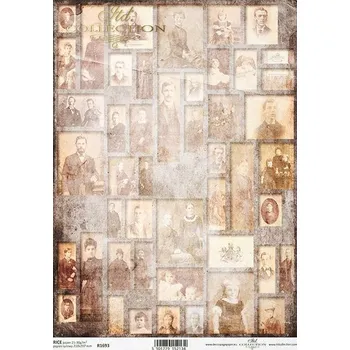 Výtvárné potřeby Rýžový papír na decoupage ITD - Portréty, retro - R1693