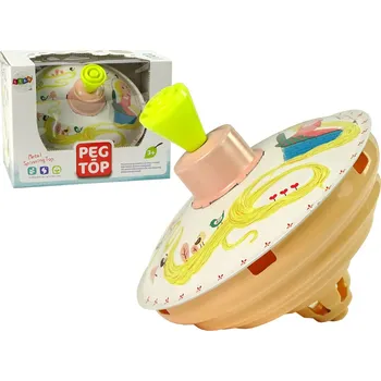 Hračka pro nejmenší Mamido Kovová káča žlutá