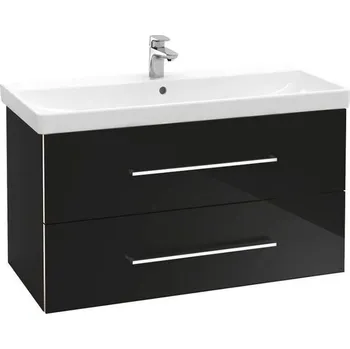 Koupelnový nábytek Villeroy & Boch Avento skříňka pod umyvadlo, 98x45,2x51,4 cm, 2x zásuvka, Crystal Black