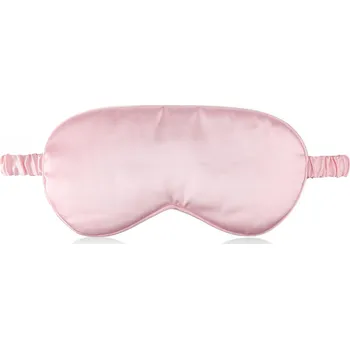 Škraboška na spaní Hedvábná maska na spaní, syntetická, lehká, růžová