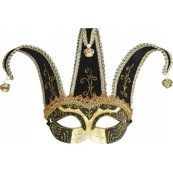 Karnevalová maska Maska na oči (benátská) Widmann plastová, vícebarevná