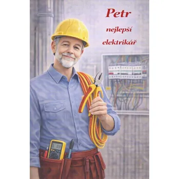 Plechová cedule Cedule - Elektrikář - Plast / A5 ( 20x15cm) / 8. Přírodní