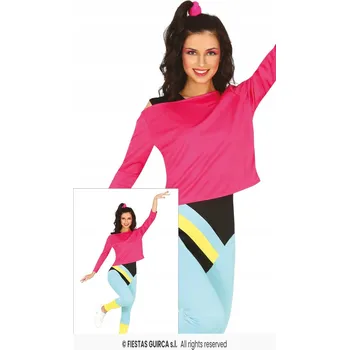 Karnevalový kostým KOSTÝM GYMNASTKA GYMNASTICKÝ 80. LÉTA PŘEVLEK KARNEVAL HALLOWEEN S