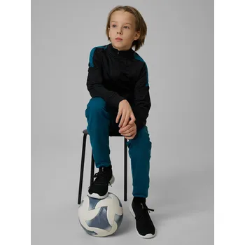 Chlapecká mikina 4F dětská mikina polyester černá, velikost 122/128