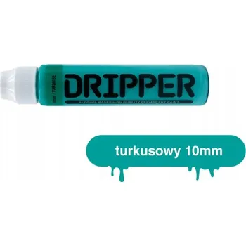 Dekorativní fix DRIPPER s mopovým hrotem 10 mm, tyrkysový