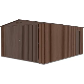 Přístřešek na auto Hardmaister Plechová garáž Kingston 380x480, Walnut