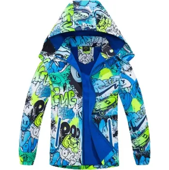 Dětská móda Chlapecká TEPLEJŠÍ BUNDA modrá Kugo B2993N (Chlapecká zateplená bunda s fleesem)