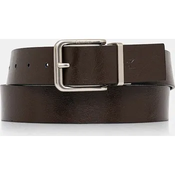 Opasek Oboustranný kožený pásek Calvin Klein LV04G7024G hnědá 89X, vel. 95