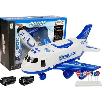 autíčko Mamido Letadlo se světelnými a zvukovými efekty 1:64 modré