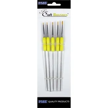 Umělecký štětec Sada 5 úzkých cukrářských štětců na detaily