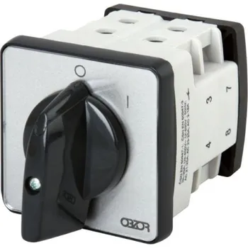 vypínač OBZOR Zlín Vačkový spínač VSN 25 A, spínání 0-1 45° (VSN25 1103A8-V-PNC-S-201-NSC)