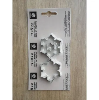 Vykrajovátko Dvojsada vykrajovátek se středem tvar vroubkovaná kytička