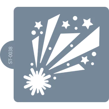 Cukrářská šablona (Stencil) Padající hvězda