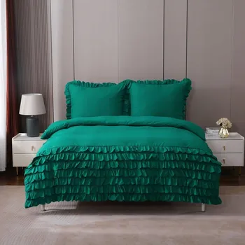 Povlečení Sada povlečení se 7 volánky 200x220 bílá